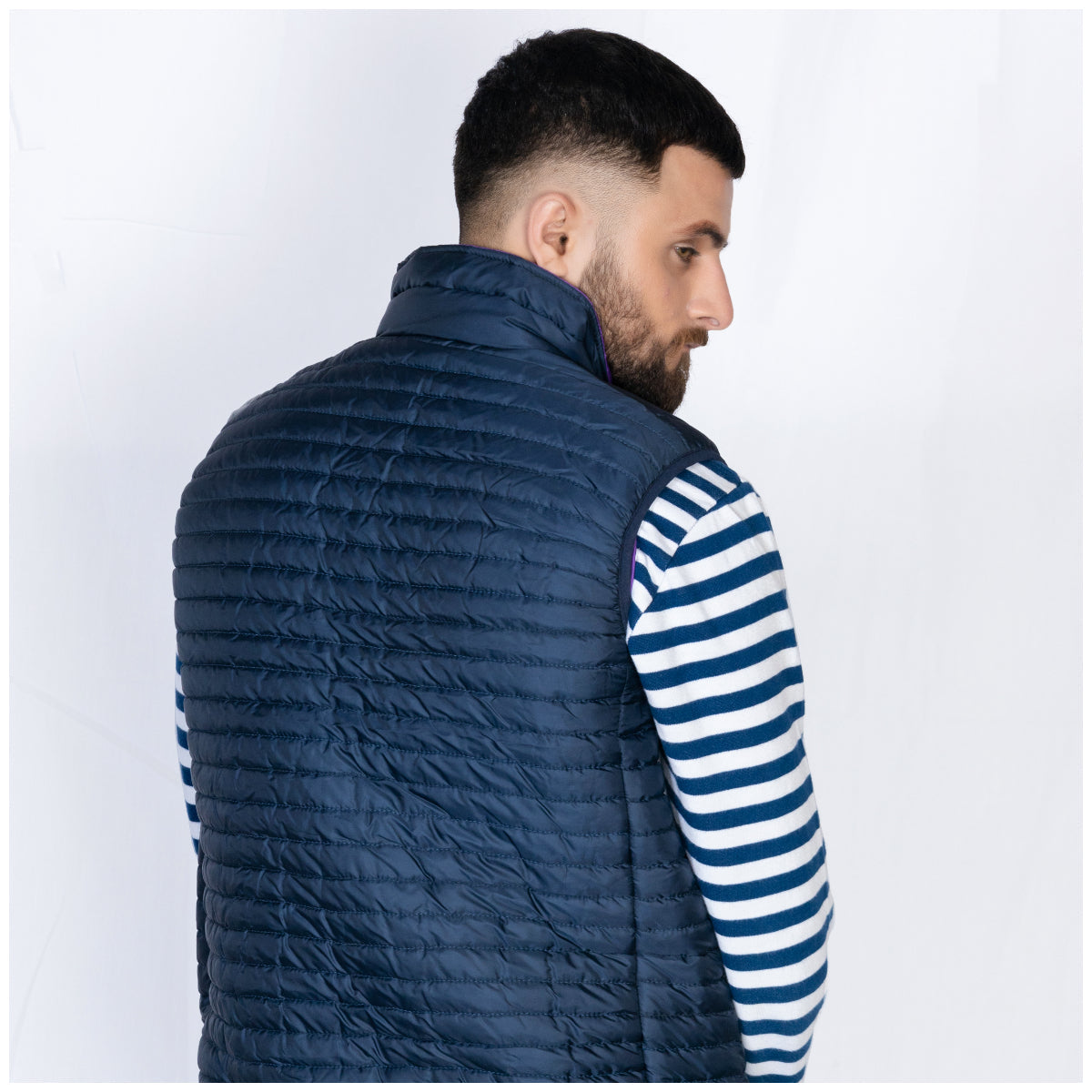 Sleeveless Quilted Jacket Blue Limited Edition