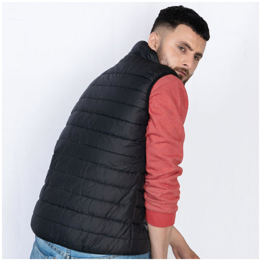 Sleeveless Puffer Jacket Black