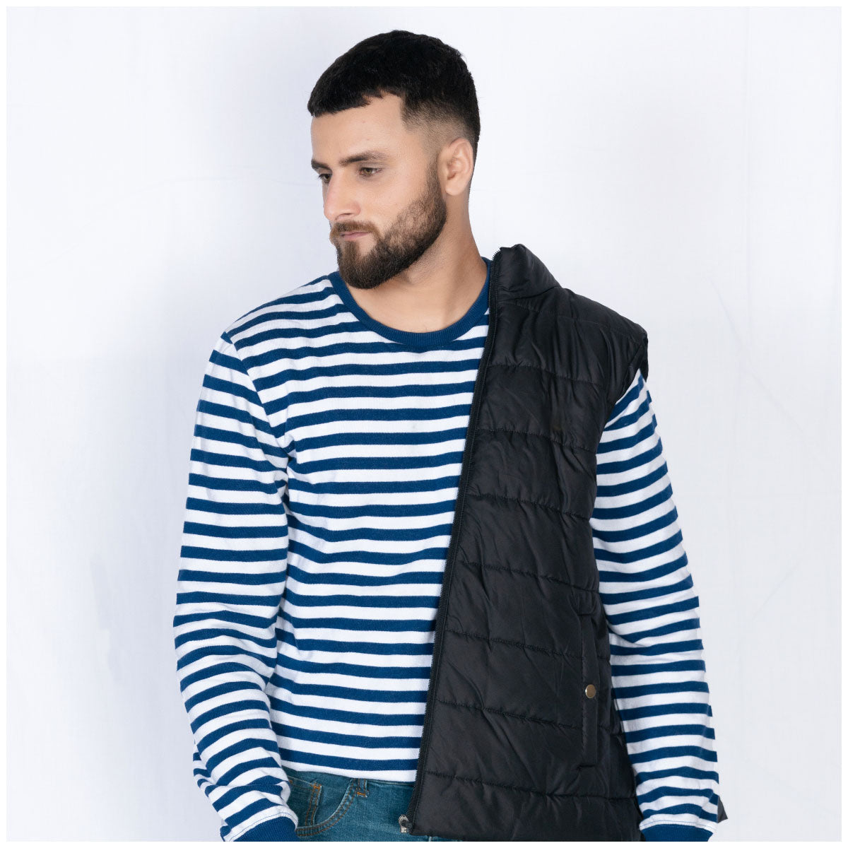 Sleeveless Quilted Jacket Black