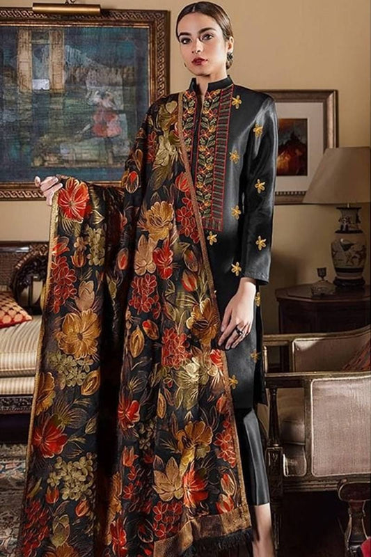 Bareeze 3 pc Dhanak Embroidered Winter Collection