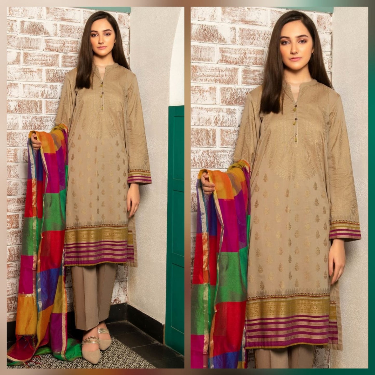 3 Pc Lawn Embroidered Summer Collection Suit