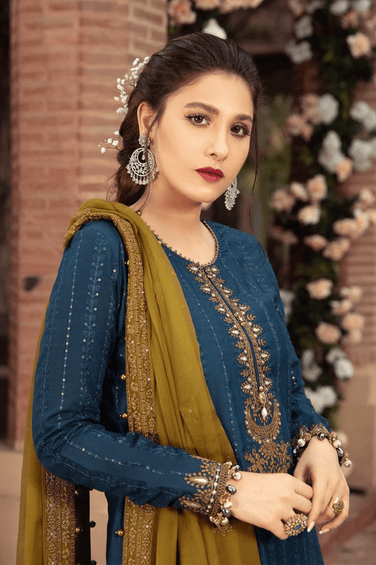 3 Pc Embroidered Lawn Summer Collection -109